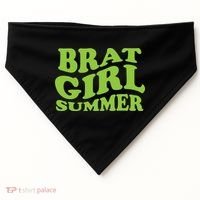 Brat Girl Summer Cute Retro Summer USA-Made Doggie Bandana thumb 0