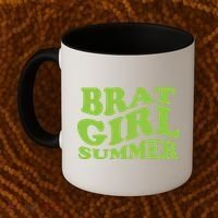 Brat Girl Summer Cute Retro Summer Coffee Mug thumb 2