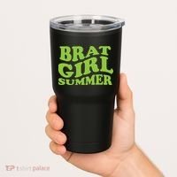 Brat Girl Summer Cute Retro Summer Tumbler thumb 2