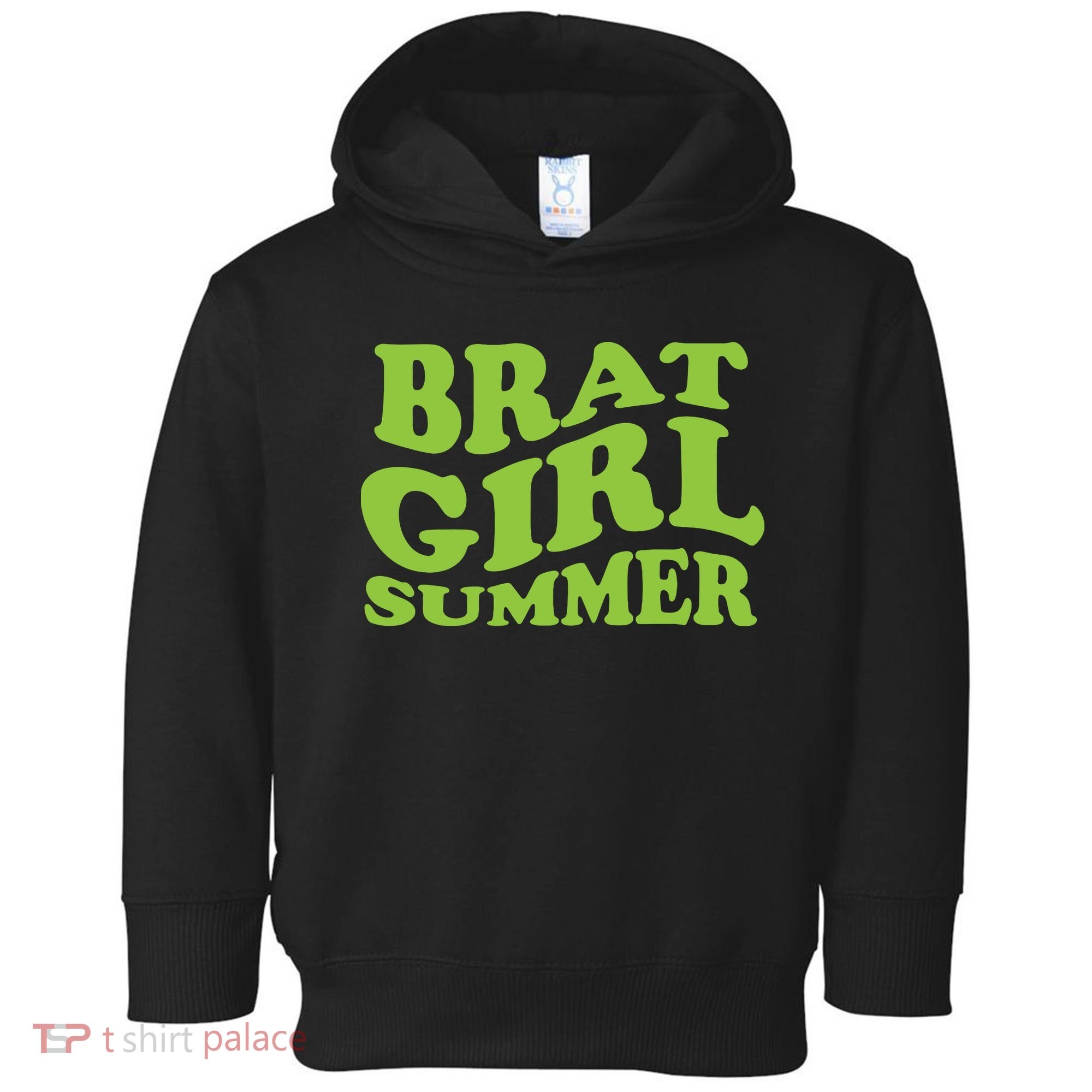 Brat Girl Summer Cute Retro Summer Toddler Hoodie
