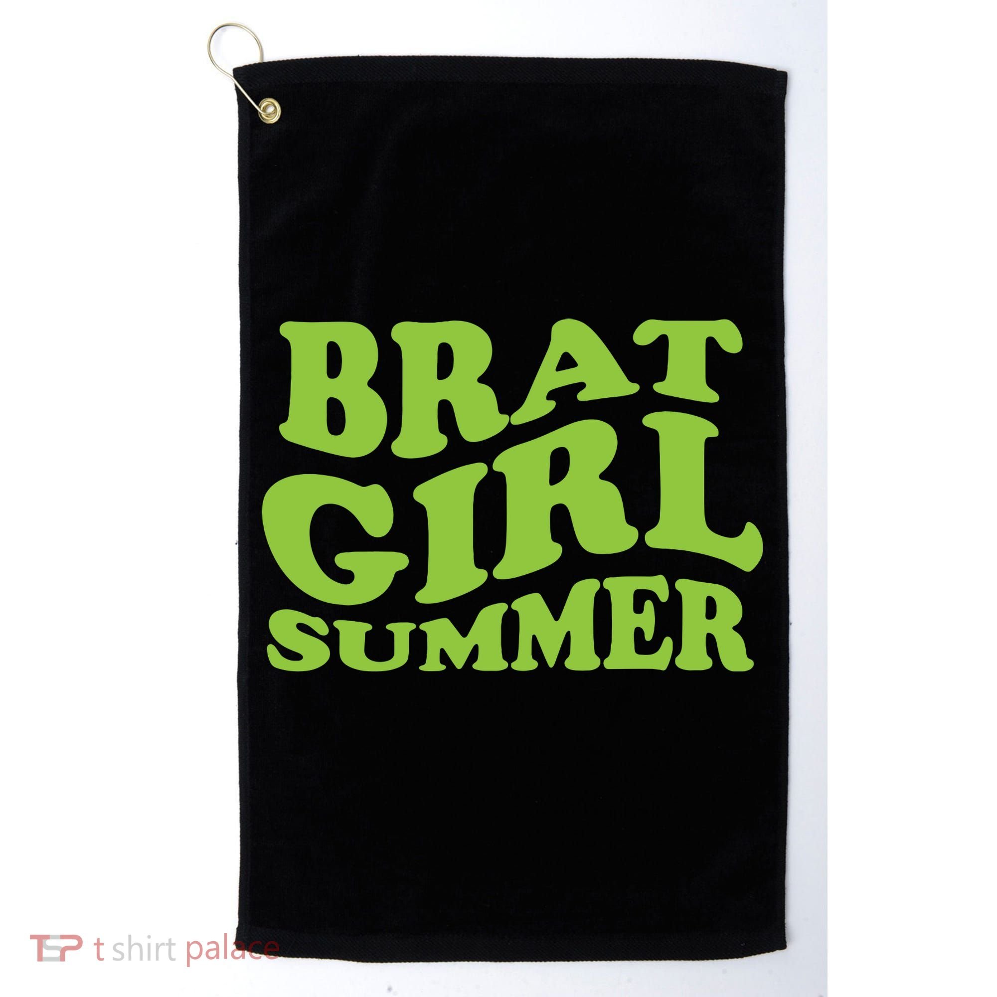Brat Girl Summer Cute Retro Summer Golf Towel
