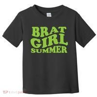 Brat Girl Summer Cute Retro Summer Toddler T-Shirt thumb 0