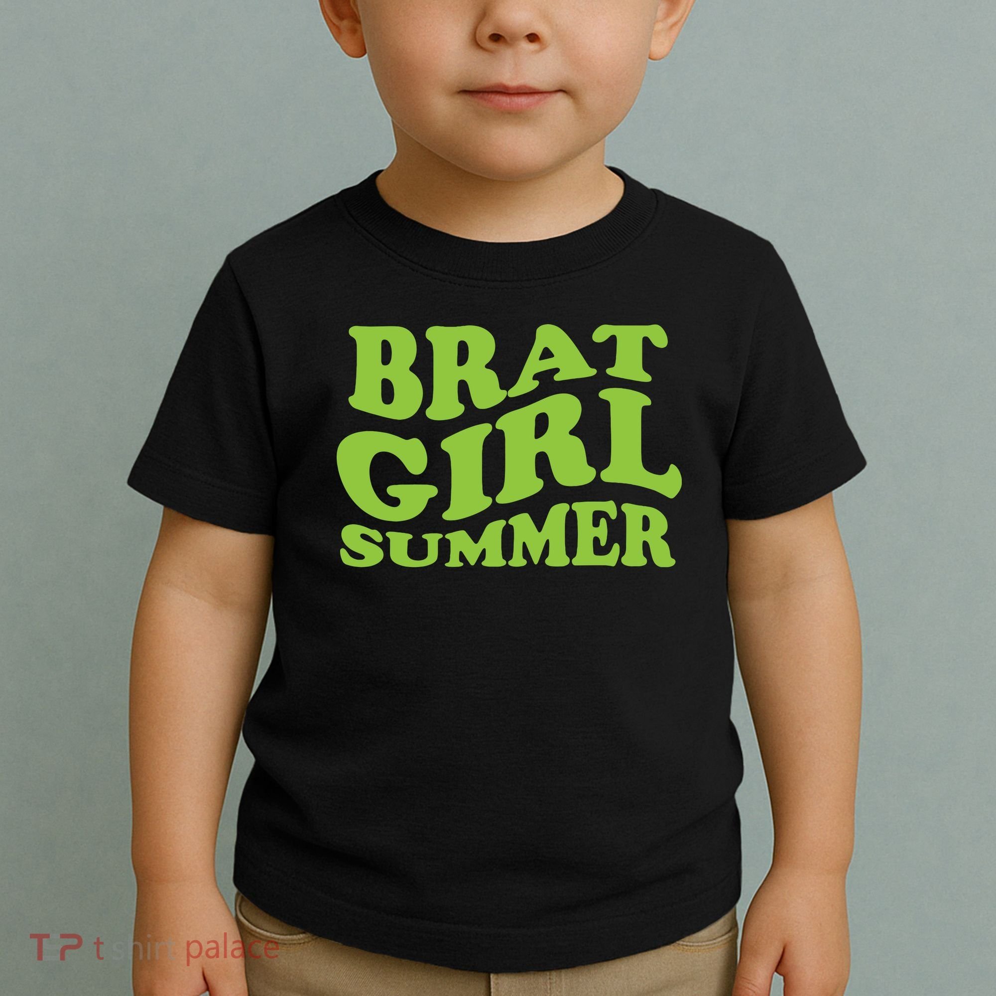 Brat Girl Summer Cute Retro Summer Toddler T-Shirt