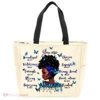 Black God Says I Am Afro Christian Religious Gift Funny Gift Tote Bag thumb 0