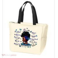 Black God Says I Am Afro Christian Religious Gift Funny Gift Tote Bag thumb 3