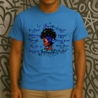 Black God Says I Am Afro Christian Religious Gift Funny Gift T-Shirt thumb 3