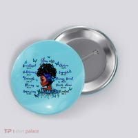 Black God Says I Am Afro Christian Religious Gift Funny Gift Button thumb 0