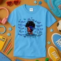 Black God Says I Am Afro Christian Religious Gift Funny Gift Kids T-Shirt thumb 3