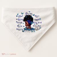 Black God Says I Am Afro Christian Religious Gift Funny Gift USA-Made Doggie Bandana thumb 0