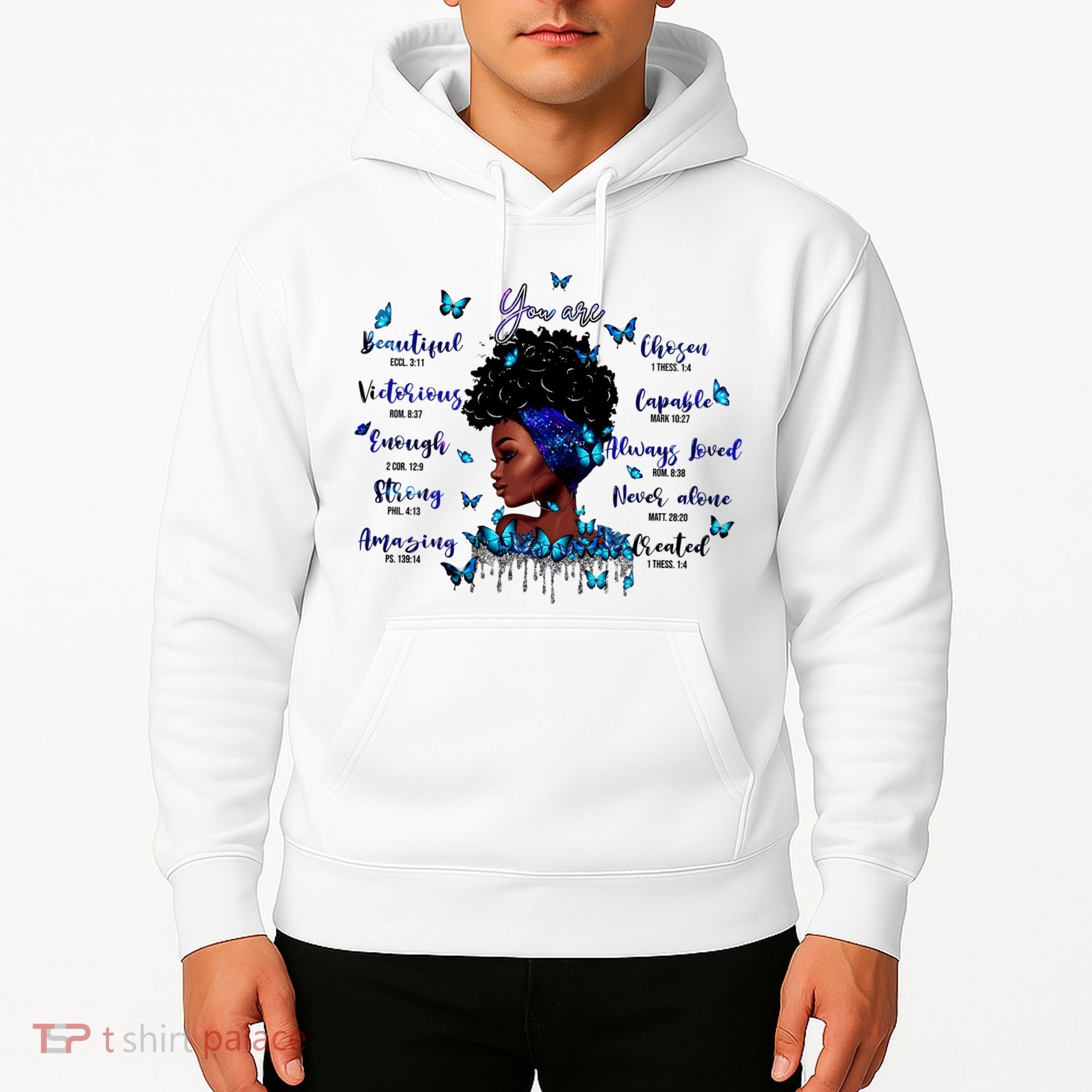 Black God Says I Am Afro Christian Religious Gift Funny Gift Hoodie