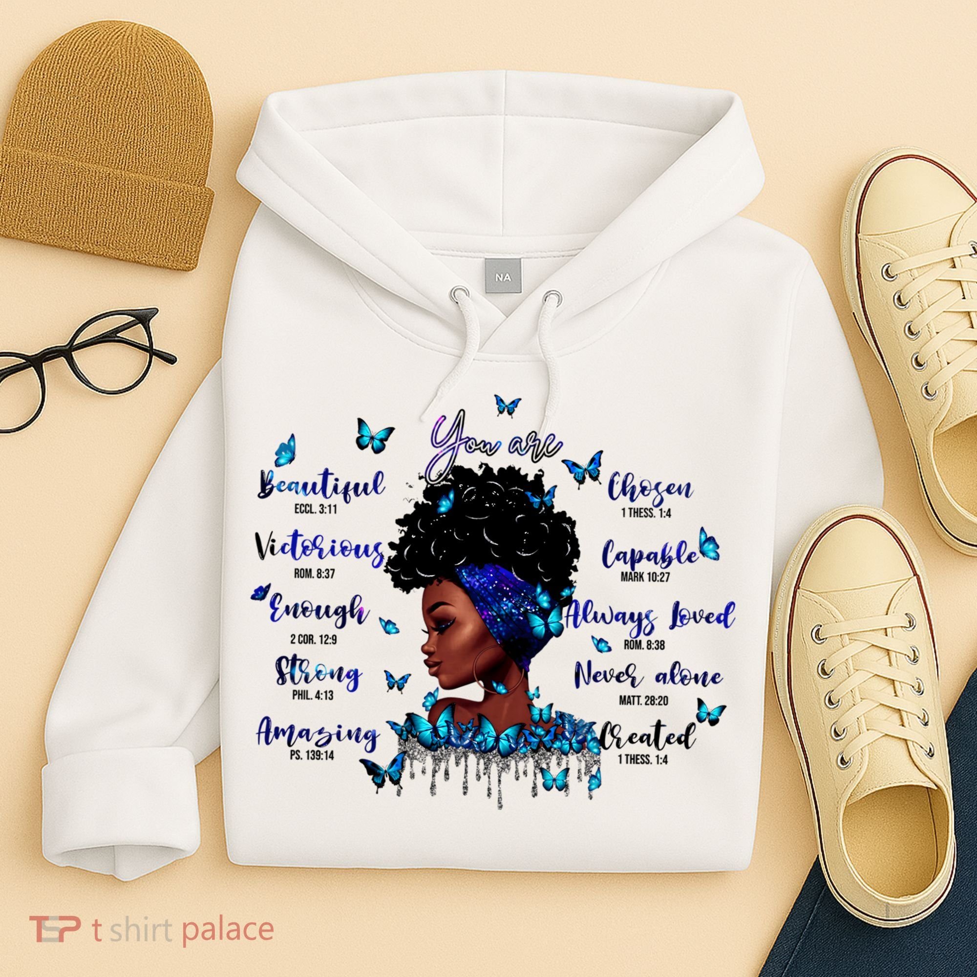 Black God Says I Am Afro Christian Religious Gift Funny Gift Hoodie