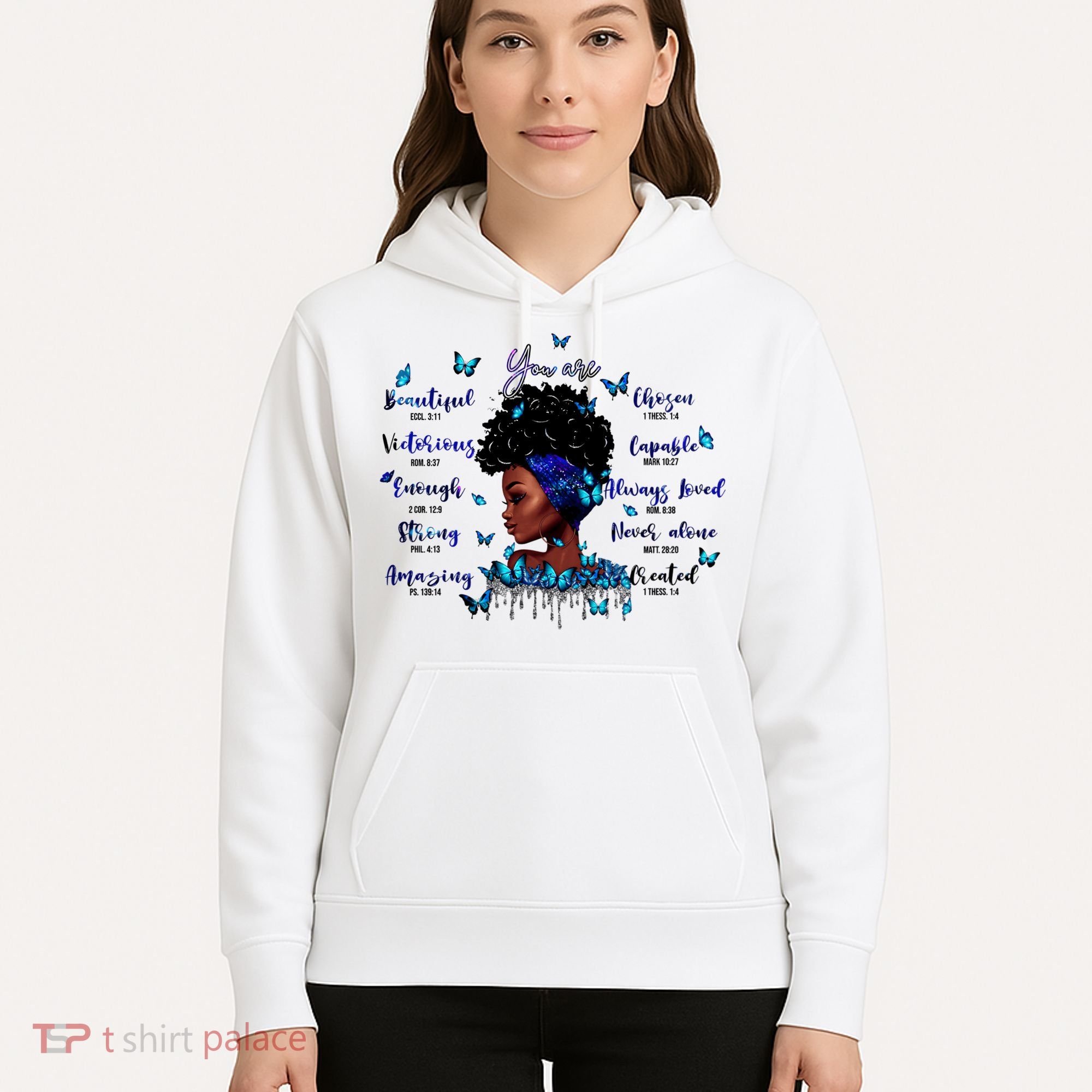 Black God Says I Am Afro Christian Religious Gift Funny Gift Hoodie