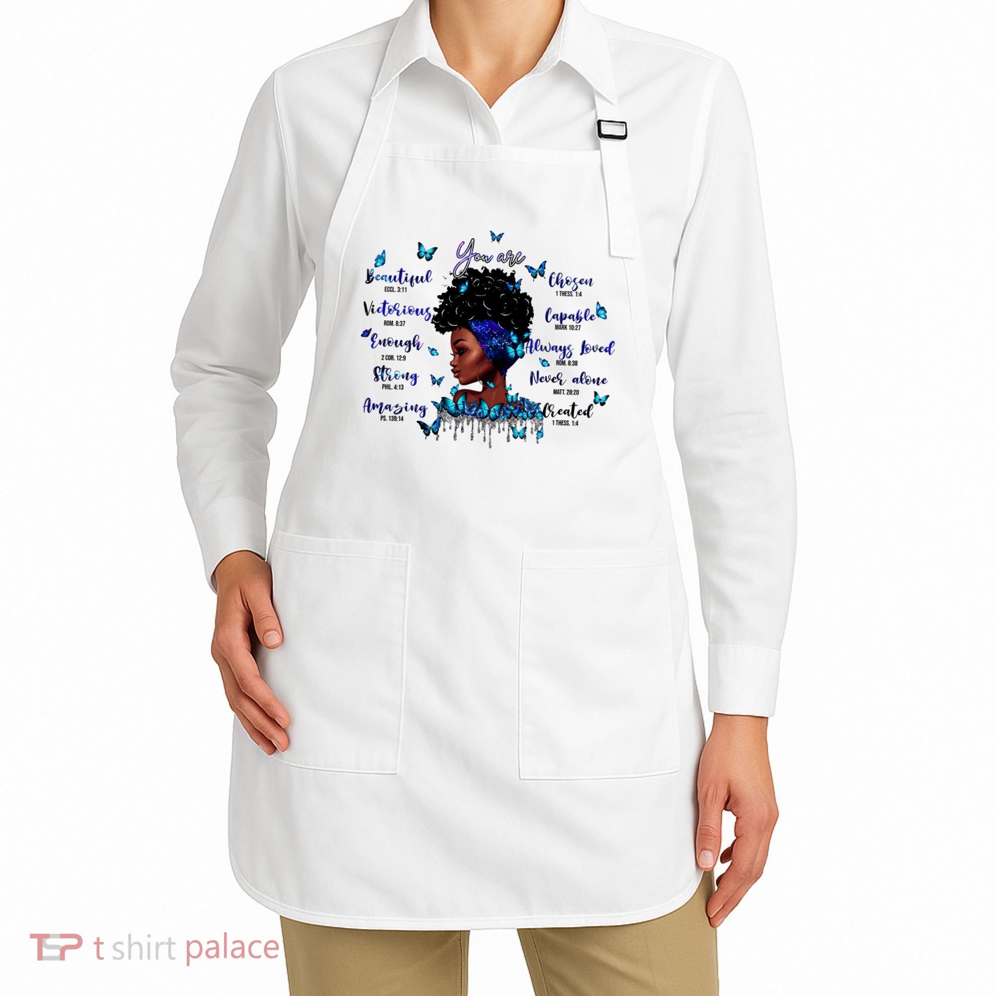Black God Says I Am Afro Christian Religious Gift Funny Gift Apron