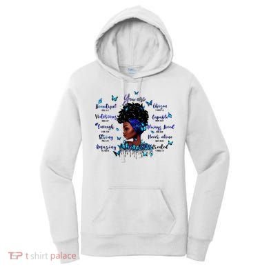 Black God Says I Am Afro Christian Religious Gift Funny Gift Women's Hoodie