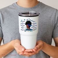 Black God Says I Am Afro Christian Religious Gift Funny Gift Tumbler thumb 2
