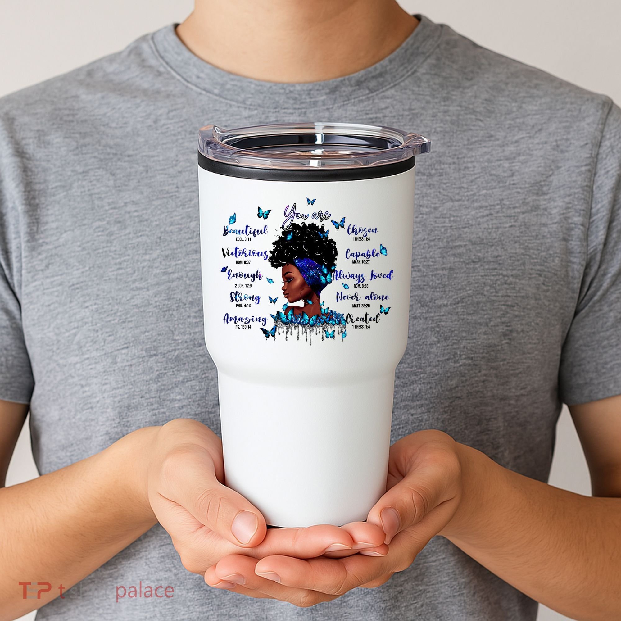 Black God Says I Am Afro Christian Religious Gift Funny Gift Tumbler