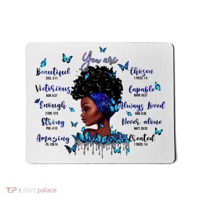 Black God Says I Am Afro Christian Religious Gift Funny Gift Mousepad