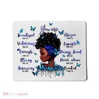 Black God Says I Am Afro Christian Religious Gift Funny Gift Mousepad thumb 0