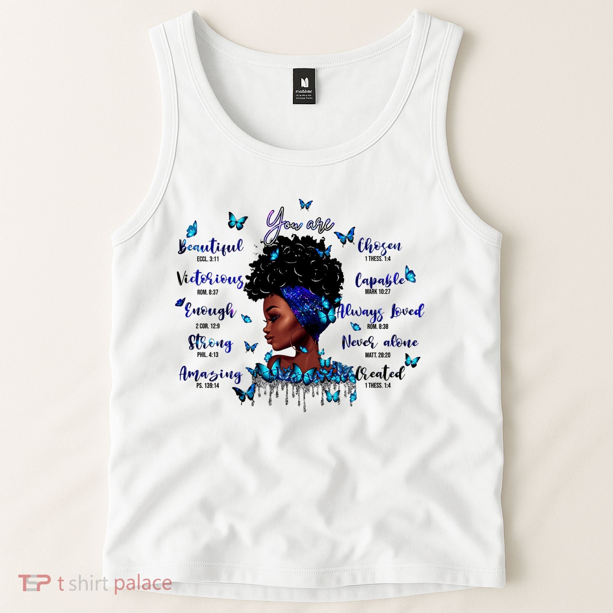 Black God Says I Am Afro Christian Religious Gift Funny Gift Tank Top