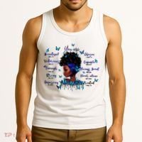 Black God Says I Am Afro Christian Religious Gift Funny Gift Tank Top thumb 3