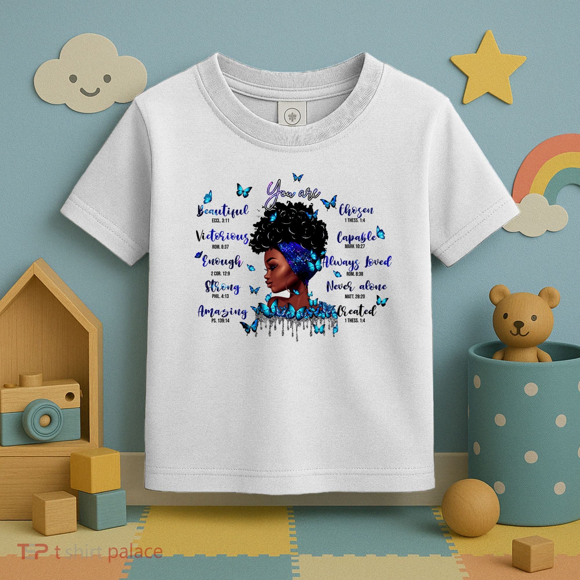Black God Says I Am Afro Christian Religious Gift Funny Gift Toddler T-Shirt