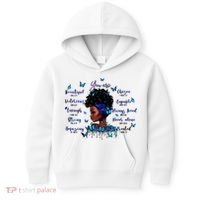 Black God Says I Am Afro Christian Religious Gift Funny Gift Kids Hoodie thumb 0