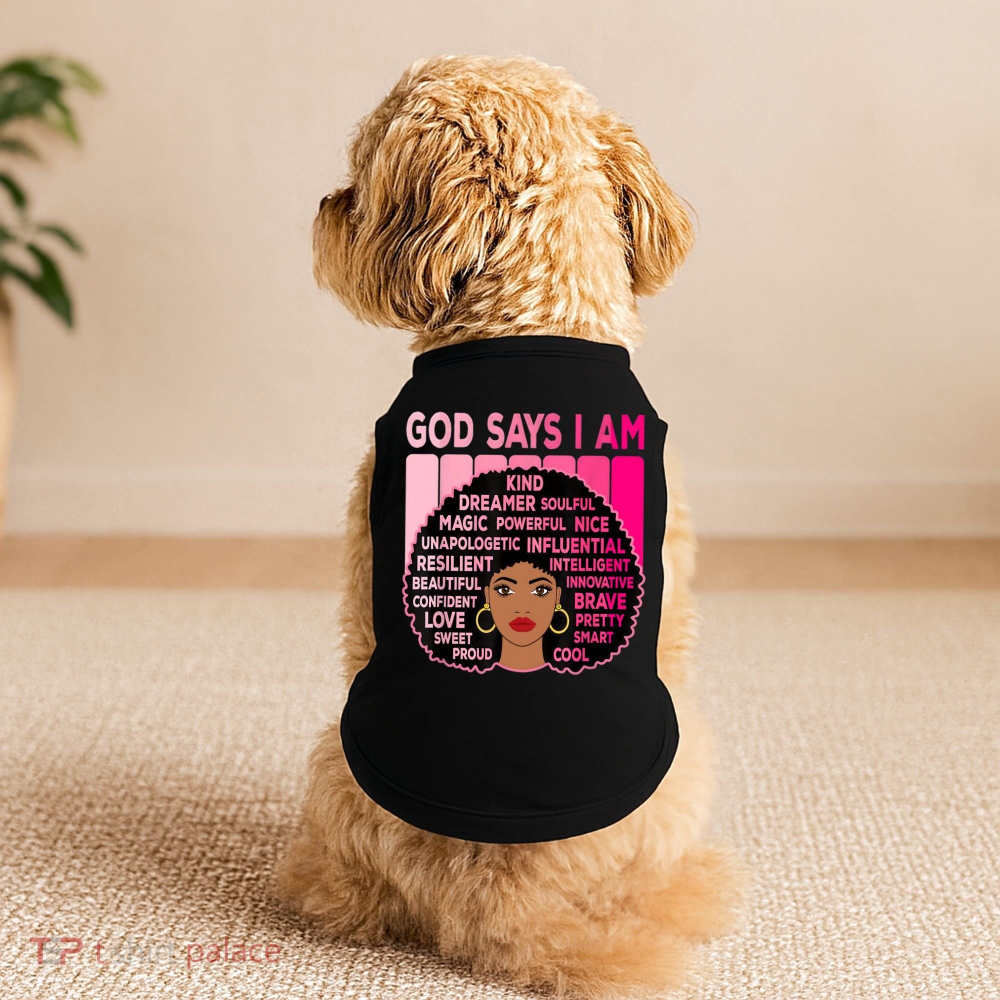 Black God Says I Am Black Melanin History Month Pride Great Gift Doggie Tank