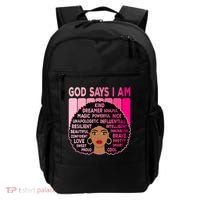 Black God Says I Am Black Melanin History Month Pride Great Gift Backpack thumb 0
