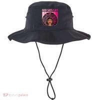Black God Says I Am Black Melanin History Month Pride Great Gift Bucket Hat thumb 0