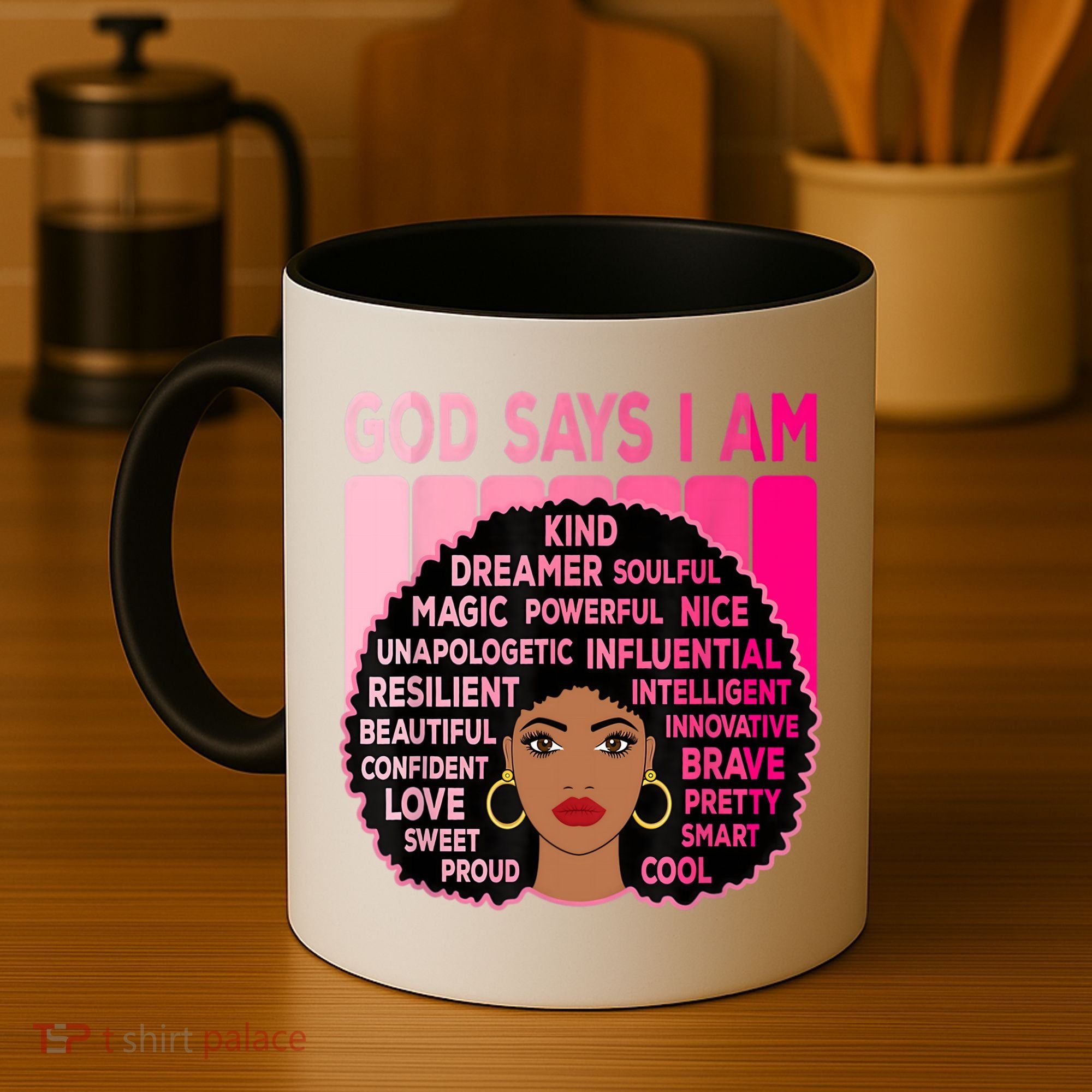 Black God Says I Am Black Melanin History Month Pride Great Gift Coffee Mug