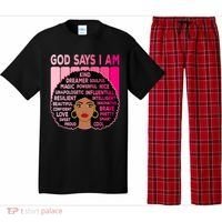 Black God Says I Am Black Melanin History Month Pride Great Gift Pajama Set thumb 0