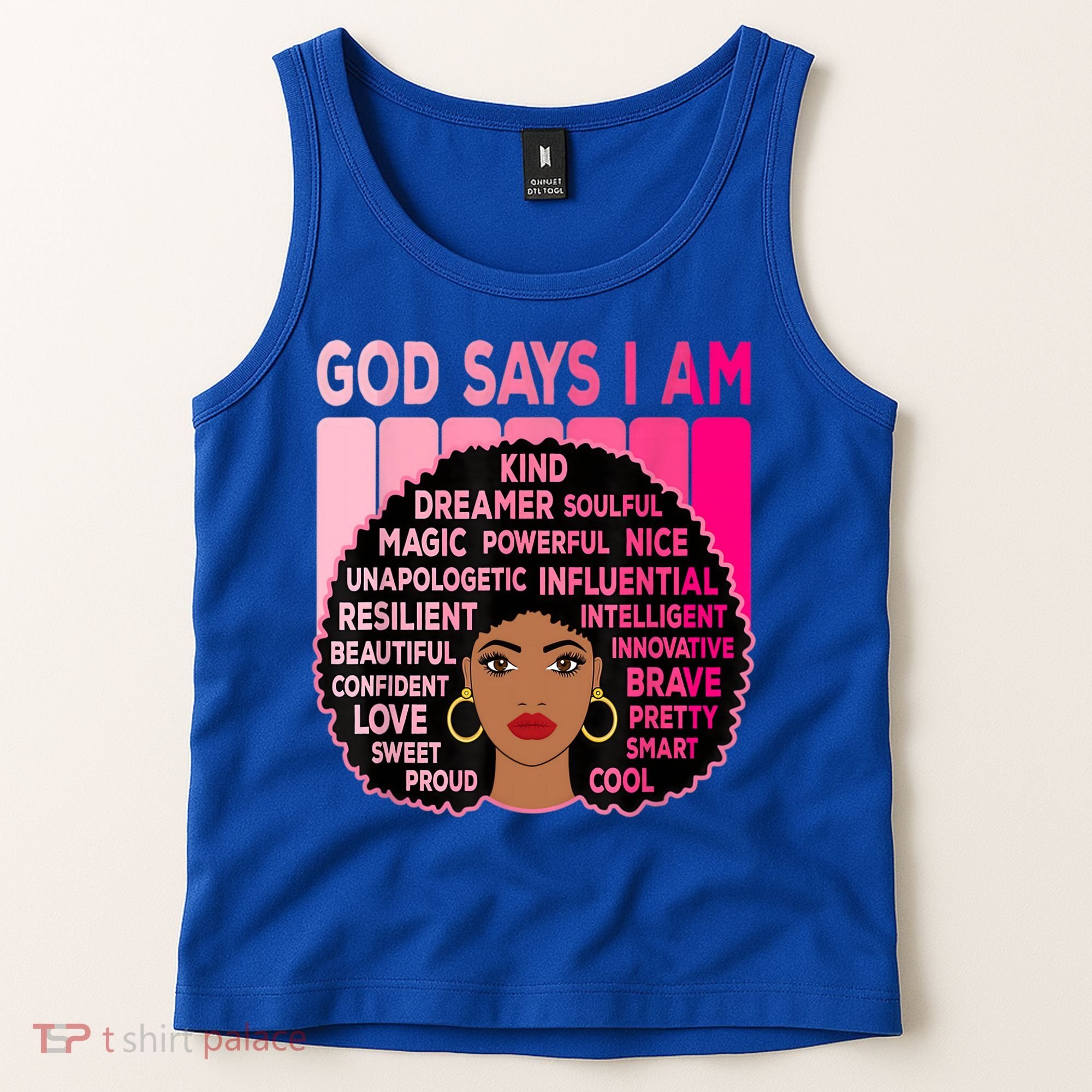 Black God Says I Am Black Melanin History Month Pride Great Gift Tank Top