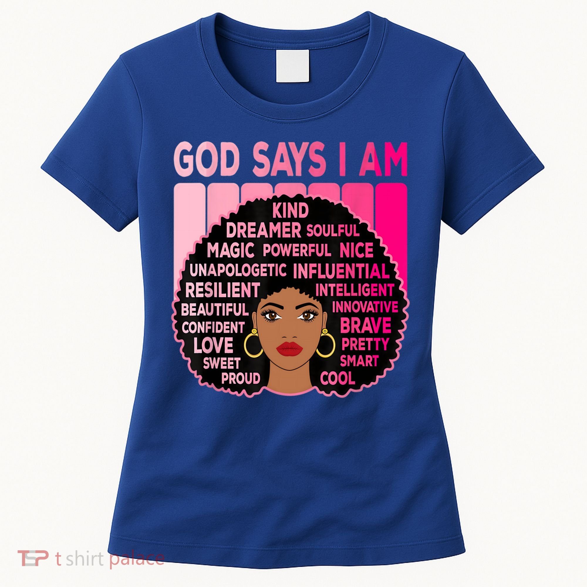 Black God Says I Am Black Melanin History Month Pride Great Gift Women's T-Shirt