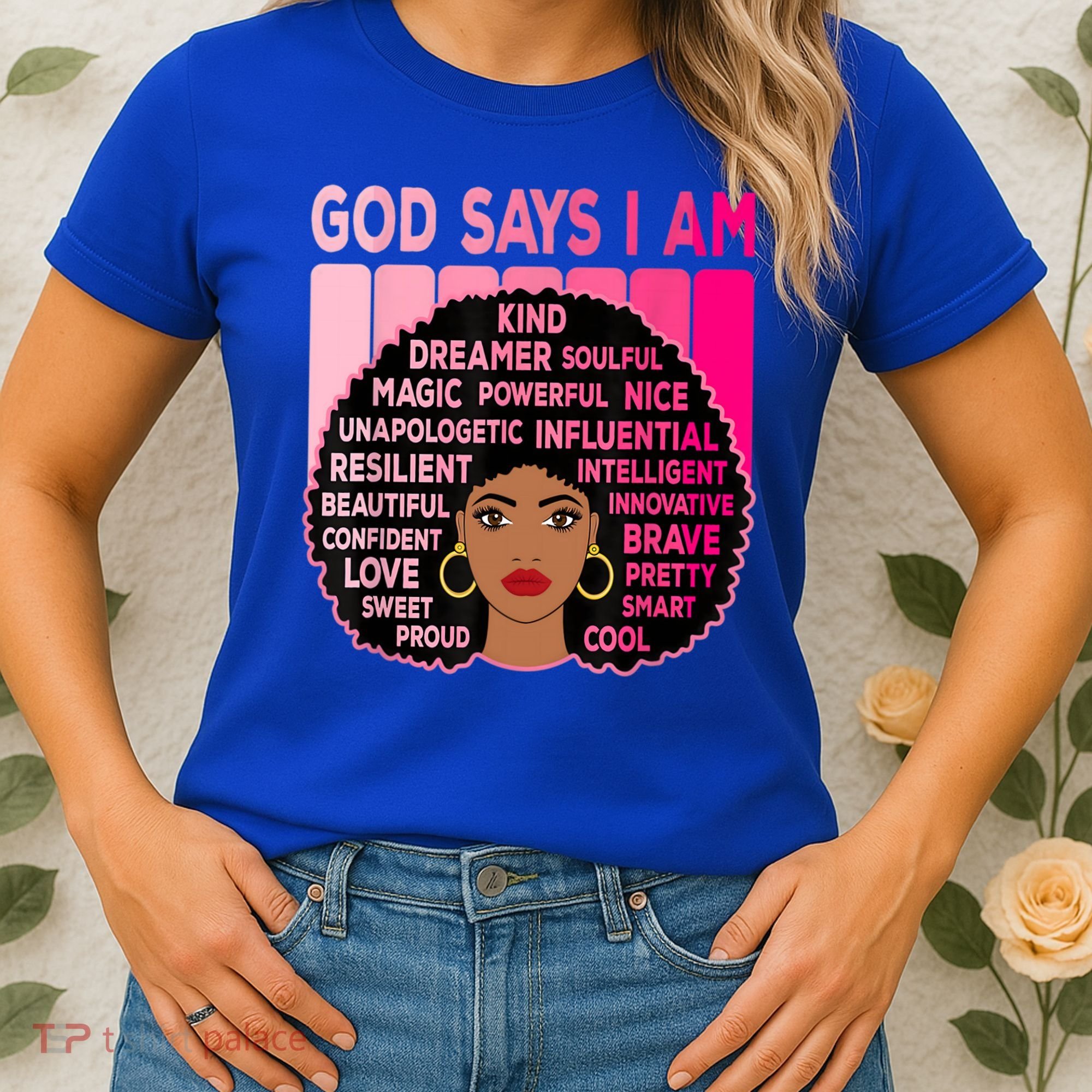 Black God Says I Am Black Melanin History Month Pride Great Gift Women's T-Shirt