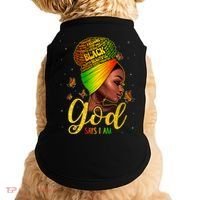 Black God Says I Am Juneteenth Black History Month Blm Gift Doggie Tank thumb 0
