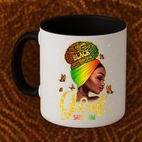Black God Says I Am Juneteenth Black History Month Blm Gift Coffee Mug thumb 2