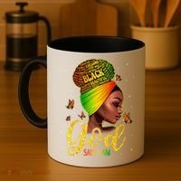 Black God Says I Am Juneteenth Black History Month Blm Gift Coffee Mug thumb 4