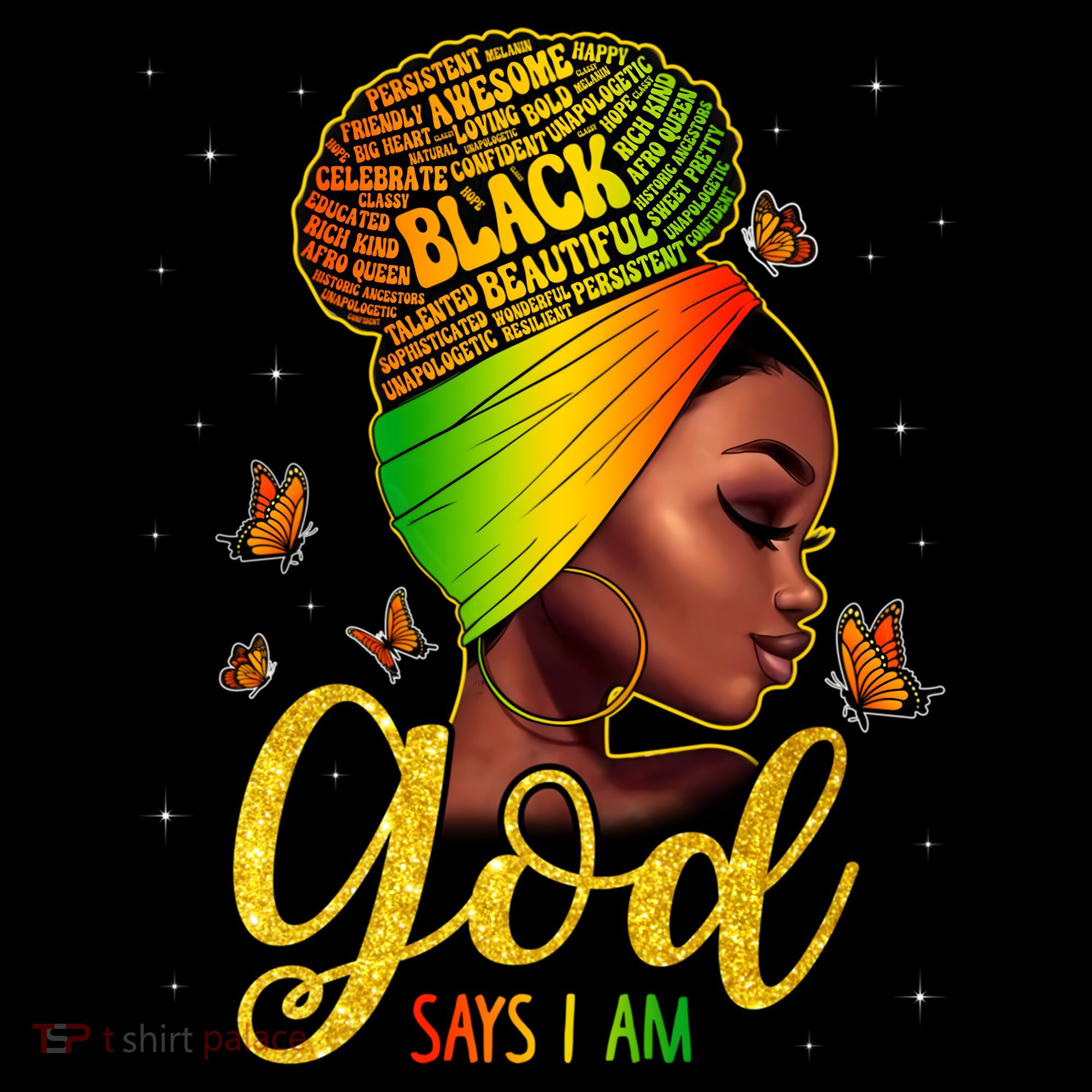 Black God Says I Am Juneteenth Black History Month Blm Gift Women's Hoodie