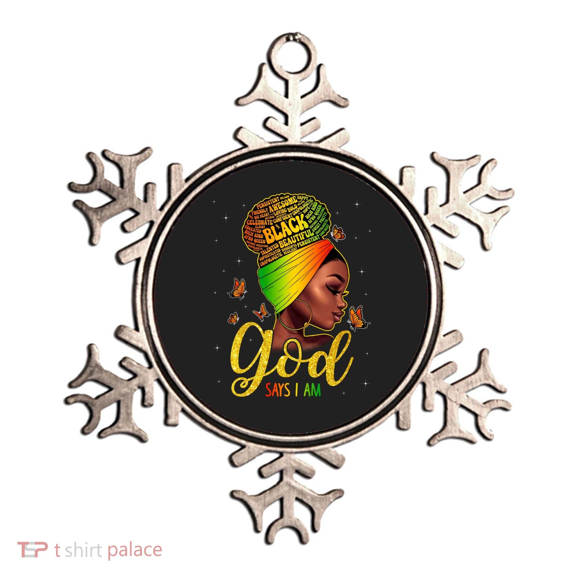 Black God Says I Am Juneteenth Black History Month Blm Gift Ornament