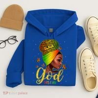 Black God Says I Am Juneteenth Black History Month Blm Gift Hoodie thumb 4