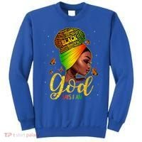 Black God Says I Am Juneteenth Black History Month Blm Gift Sweatshirt thumb 0
