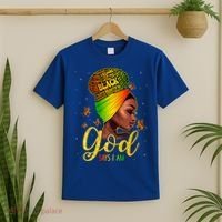 Black God Says I Am Juneteenth Black History Month Blm Gift T-Shirt thumb 2