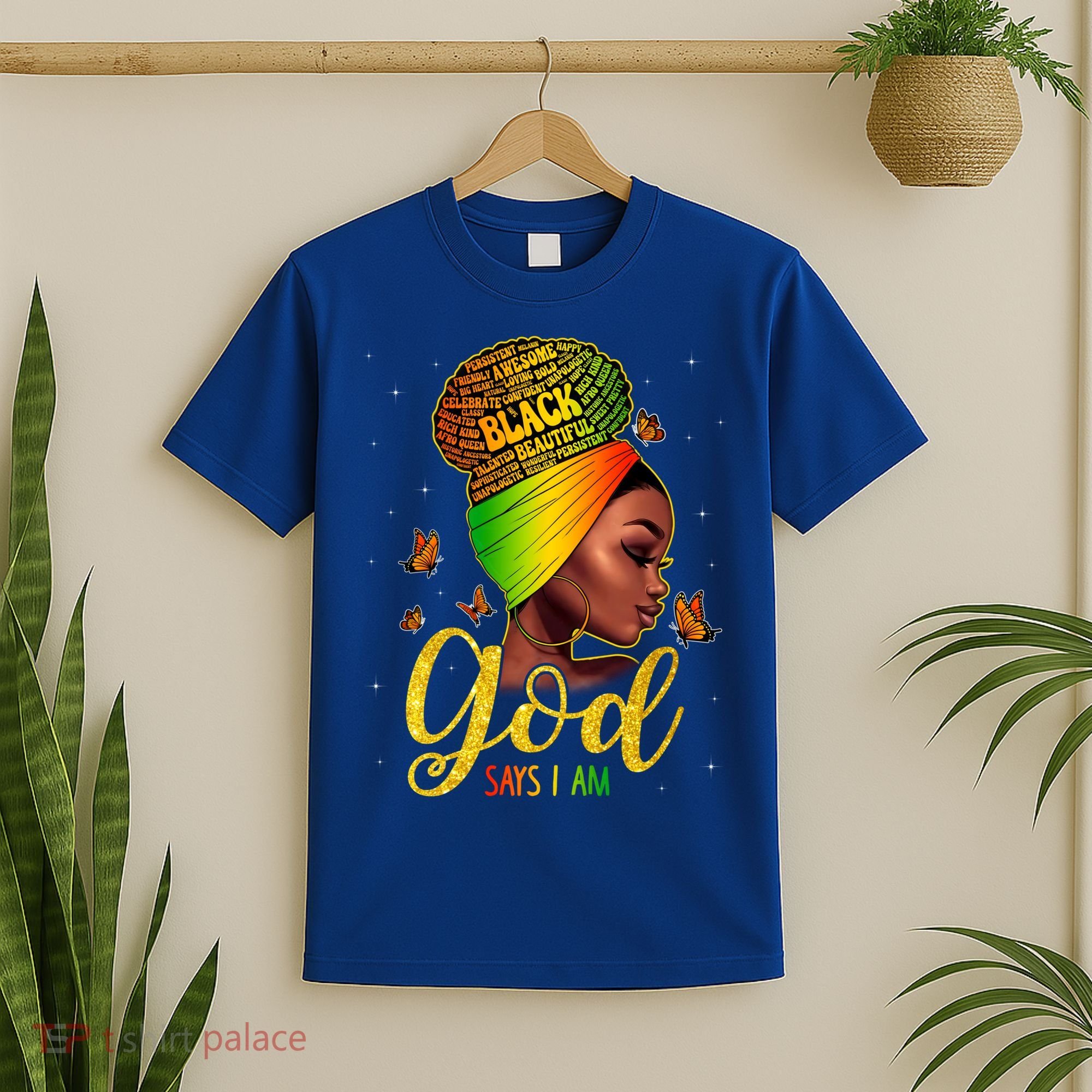 Black God Says I Am Juneteenth Black History Month Blm Gift T-Shirt