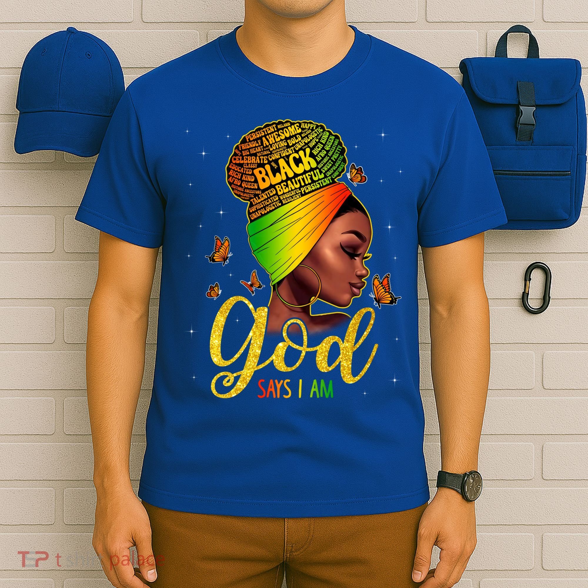 Black God Says I Am Juneteenth Black History Month Blm Gift T-Shirt