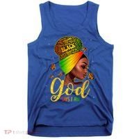 Black God Says I Am Juneteenth Black History Month Blm Gift Tank Top thumb 0