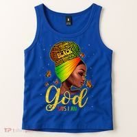 Black God Says I Am Juneteenth Black History Month Blm Gift Tank Top thumb 2