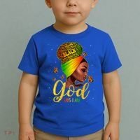 Black God Says I Am Juneteenth Black History Month Blm Gift Toddler T-Shirt thumb 2