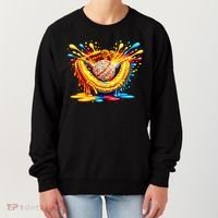 Baseball Glove Splatter Ice Cream Drip Women's Sweatshirt thumb 0