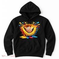 Baseball Glove Splatter Ice Cream Drip Hoodie thumb 0