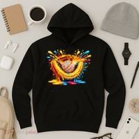 Baseball Glove Splatter Ice Cream Drip Hoodie thumb 3
